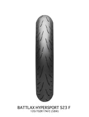 BRIDGESTONE Battlax Hypersport S23 120/70ZR17 (58W) Framdäck - PE03010989 bild 2 PMIMAGE:3D7383797C6799F48E8F