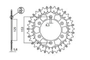 SUNSTAR SPROCKETS Works Z Stål Bakdrev 520 46T - PE12111391 bild 3 PMIMAGE:8F5E7BFEED7FF37FF3D7