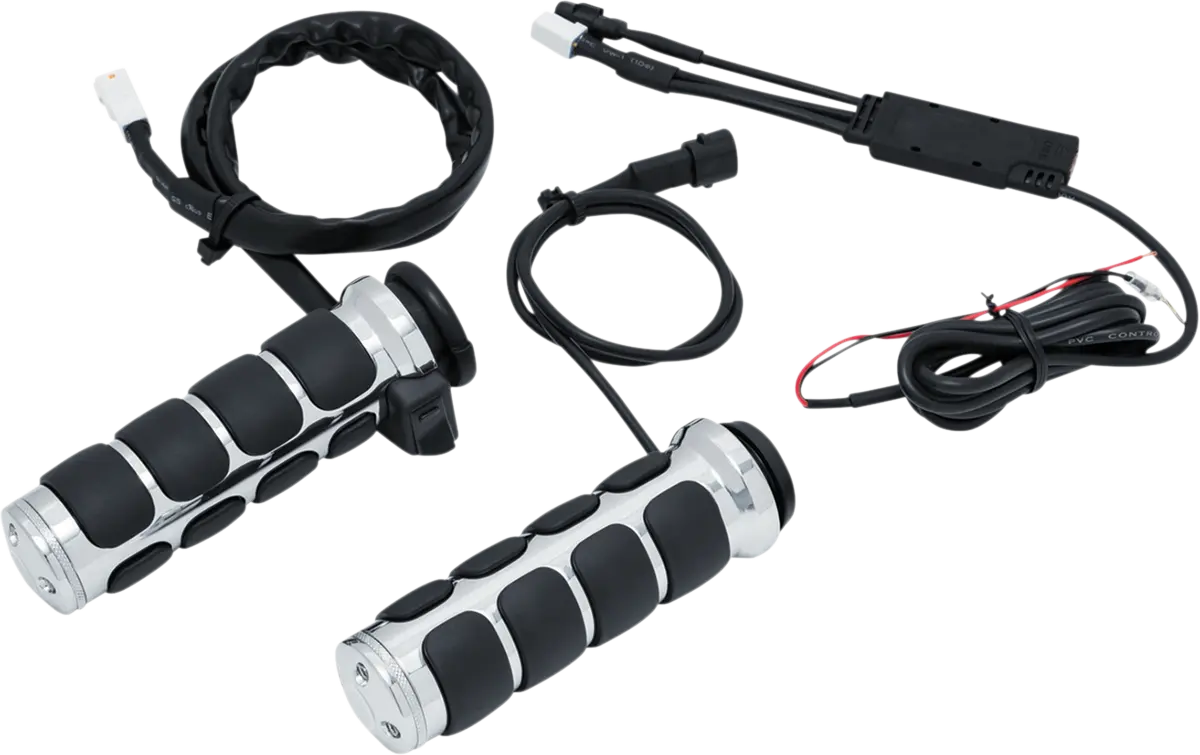 KURYAKYN Heated ISO® Grepp för 1" styren - Krom - PE06302777 bild 1 PMIMAGE:D30C7BA002416ED90936