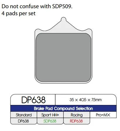 DP BRAKES Standard Sinterade Metallbromsbelägg - PE17212509 bild 1 PMIMAGE:9BBC5DE3E81A50B6AD2E
