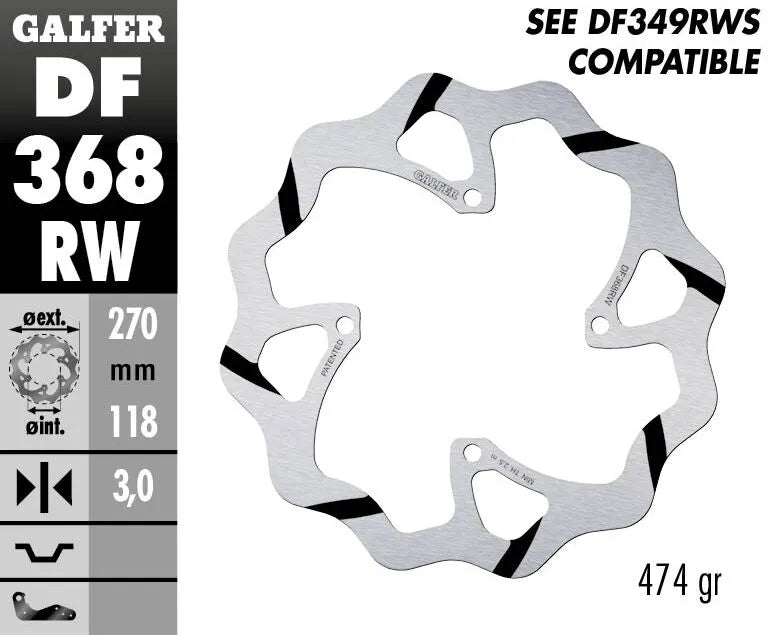 GALFER Bromsskiva Fixed Wave Grooved Oversize - PE17111738 bild 2 PMIMAGE:69BDF45D90584C01C642
