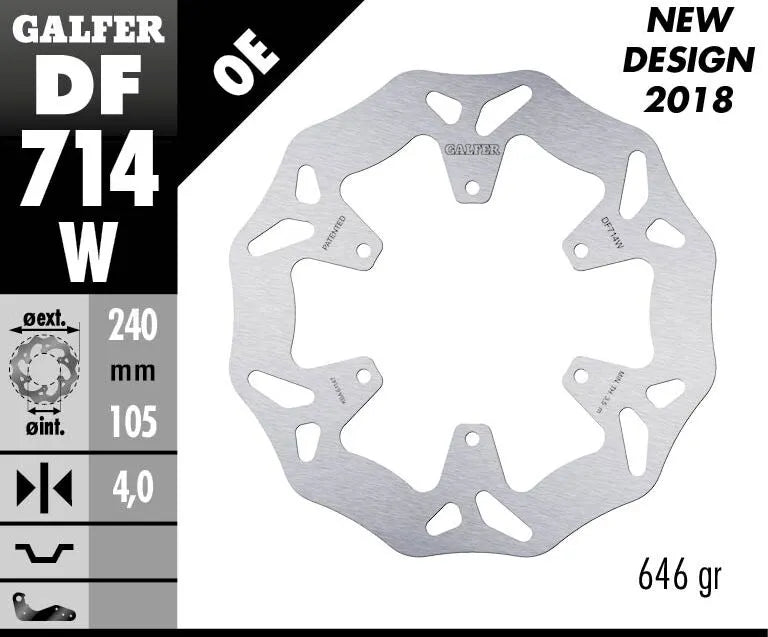 Galfer Wave® Brake Rotor Bromsskivor street – Fram (17104662) - PE17104662 bild 2 PMIMAGE:E66CA9EC7AEE4339E0B8