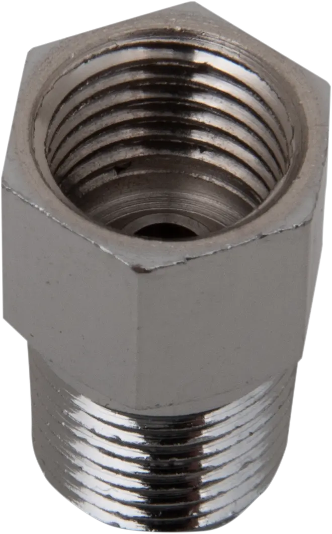 DRAG SPECIALTIES Adapter i kromat stål 1/8NPT till 3/8-24 - PE17420700 bild 1 PMIMAGE:E91C98007A103245C754