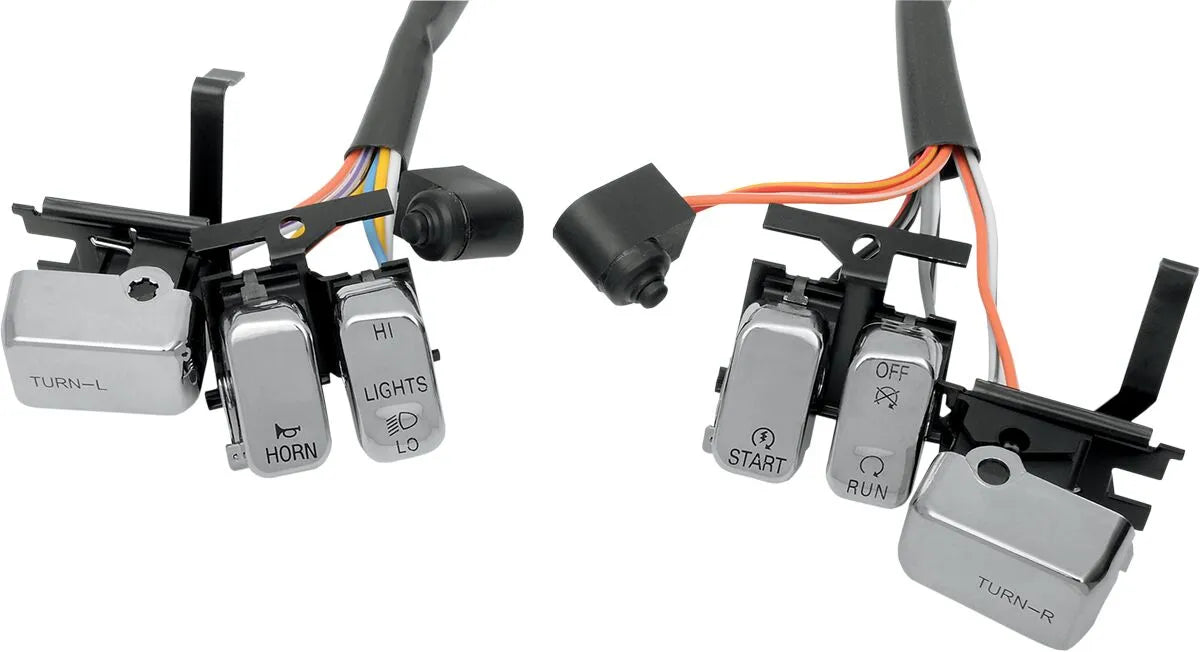 DRAG SPECIALTIES Switch Kit för styrkontroller krom 1996-2013 BT - PE06160053 bild 1 PMIMAGE:EF8999DB7FA29531CD91