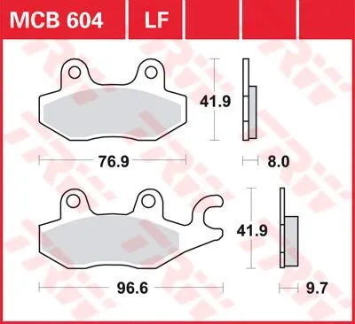 TRW All Round Sintered Bromsbelägg MCB604 - PE17200158 bild 1 PMIMAGE:C4A425D8C8EA114BF7D5