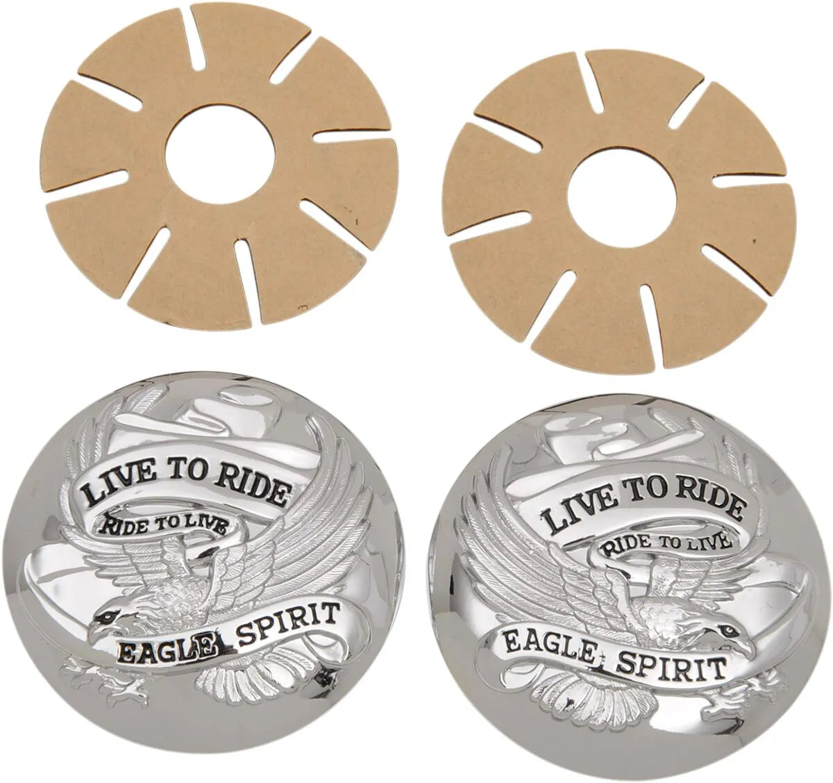 DRAG SPECIALTIES "Live to Ride" Kromade Tanklocksskydd - PEDS390126 bild 1 PMIMAGE:0157AF7B8A593C042910