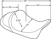 Drag Specialties Seats EZ-ON Mount Forward Low Solo Seat Sadlar Harley Touring - PE08011250 bild 4 PMIMAGE:88C5A692B0ECBFCA3B32