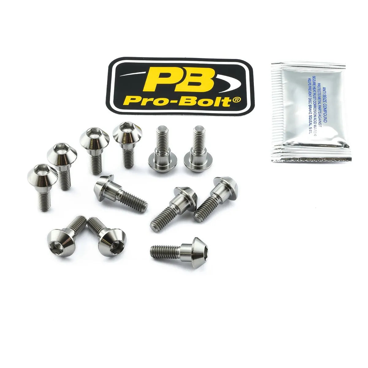 PRO BOLT Titanbultar för bromsskiva, sats - PE17104134 bild 1 PMIMAGE:B1CDC6B0C260941A5C29