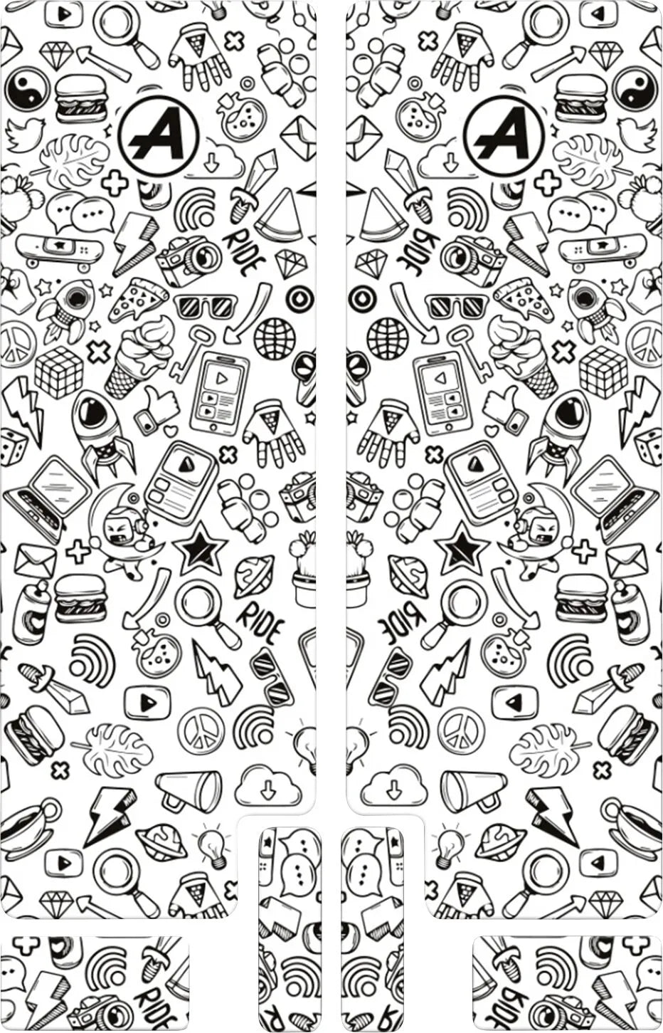 ALGIS Fork Decal Svart Blank - PE43202508 bild 1 PMIMAGE:B82FE6CB84364848C923
