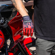 Thrashin Supply Co Stealth Leather Palm Flame Street sport handskar herr - PE33015366 bild 5 PMIMAGE:967A692D05AAD71C46E4