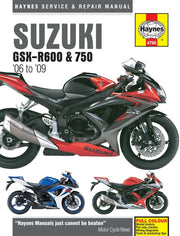 HAYNES Service Manual Suzuki GSX R600 & 750 (06) - PE42010305 bild 1 PMIMAGE:B4E52D0437958EAED3A9