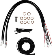 La Choppers Complete Stainless Braided Handlebar Cable/Brake Line Kit Broms, kopplingskablar & slangar - PE06621174 bild 2 PMIMAGE:C548506802905CBDD2C3