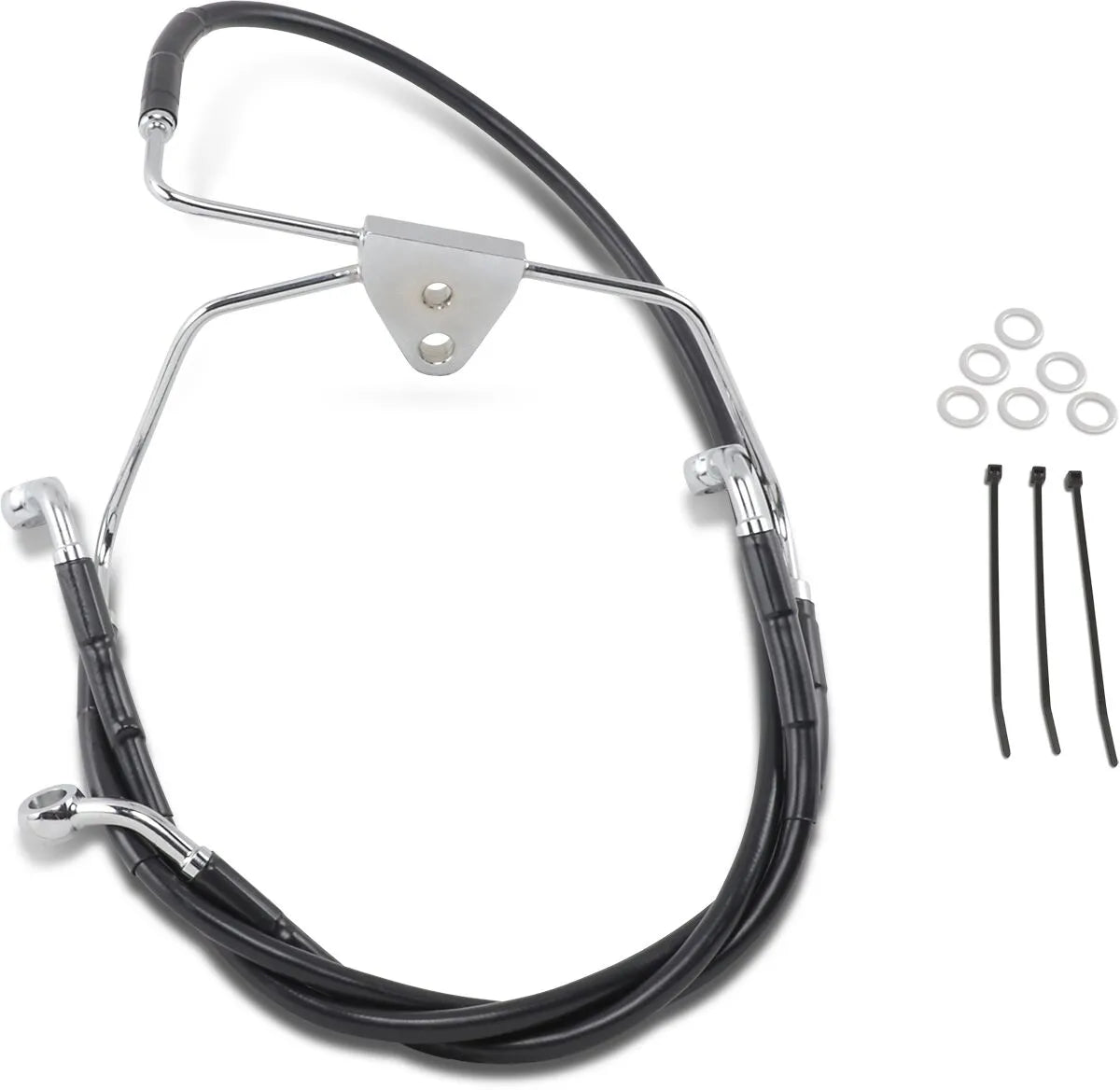 Drag Specialties Stainless Steel Brake Line Kit Bromsslangar rostfritt stål – 40,5 cm (16")| 68,5 cm (26-7/8") / Svart / Fram - PE17412514 bild 2 PMIMAGE:0699CA46B8D83BFEBD6D