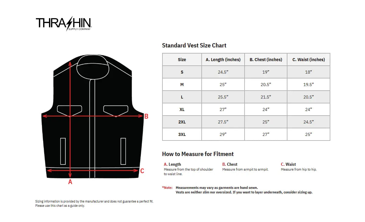 Thrashin Supply Co Kanan Leather/Denim Riding Vest Jacka textil herr - PE28208095 bild 9 PMIMAGE:D3B0D139FE2589DA340B