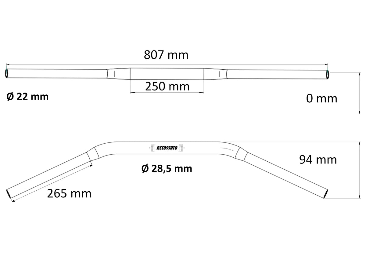 Accossato Aluminium Handlebar Styren - PE06017075 bild 2 PMIMAGE:4C19B2B2D4B418377647