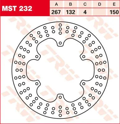 Trw Round Fixed Brake Rotor 250-299mm Bromsskivor street - PE17100976 bild 1 PMIMAGE:49C5154B557BB74BBD4F