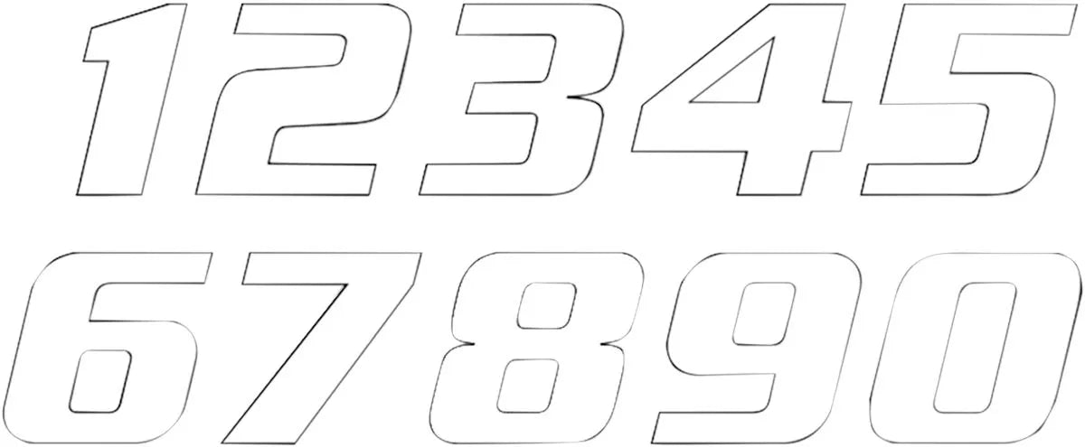 Blackbird Racing One Series Numbers Dekor för registreringsskylt - PE43100777 bild 1 PMIMAGE:322C97E41A75F32F6C90