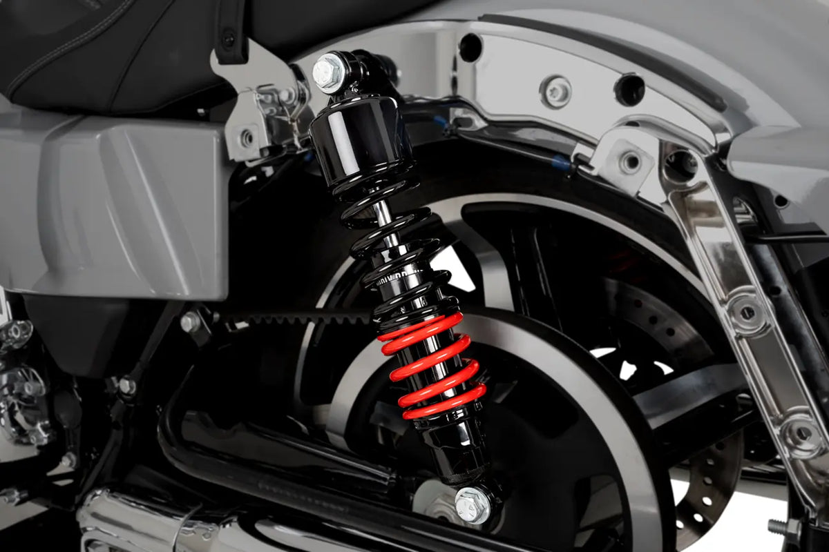 Burly Brand M8 Softail Stiletto Shocks Stötdämpare med fjädrar - PE13102496 bild 2 PMIMAGE:ED31CB5988758F0F495B