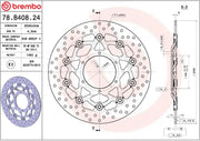 BREMBO Serie Oro Flytande Bromsskiva Fram - PE17105077 bild 2 PMIMAGE:EC3DD1F175AA555B9C9B