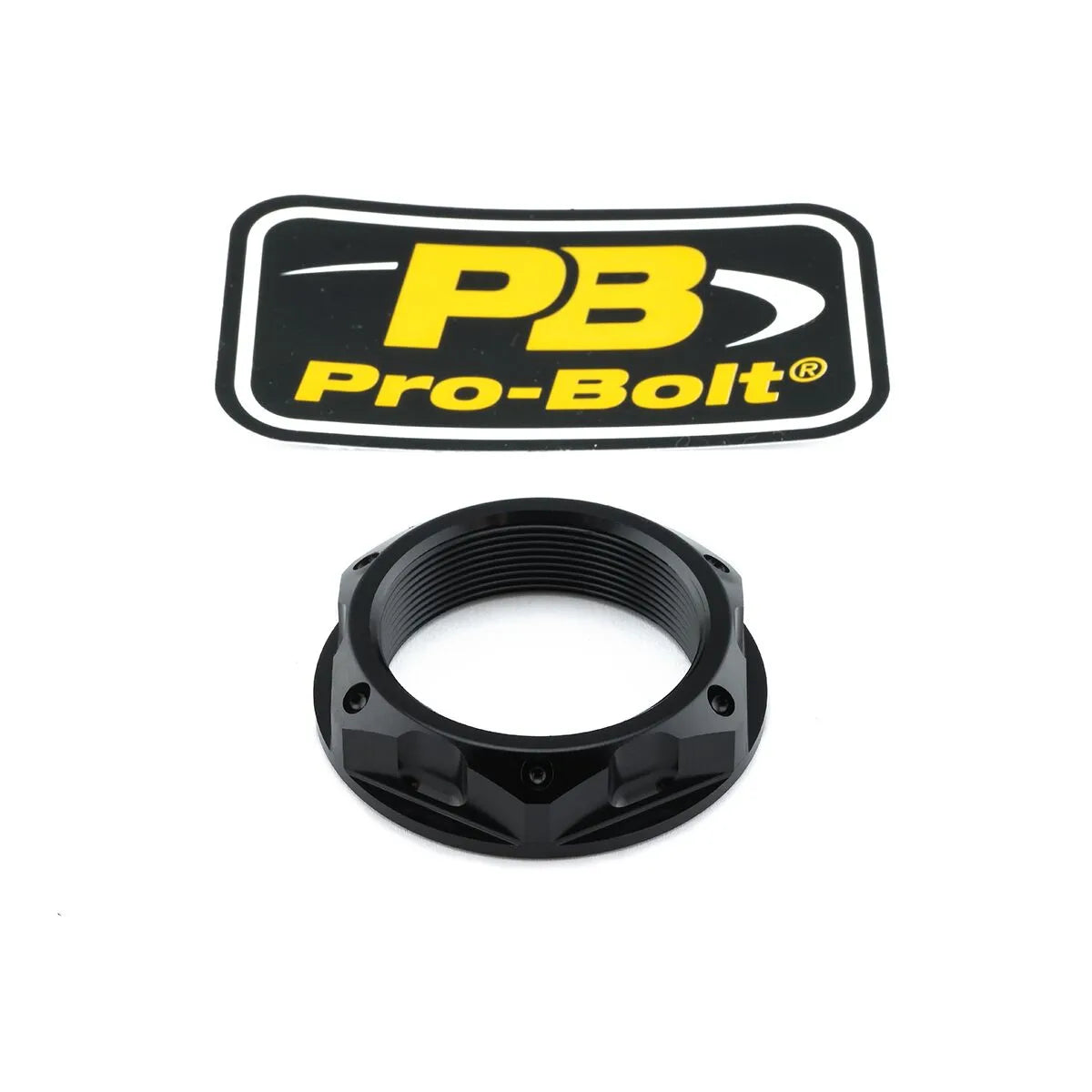 PRO BOLT Aluminium Top Yoke Mutter M33x1.00 Svart - PE04100366 bild 1 PMIMAGE:C12DA6A0A814278A426A