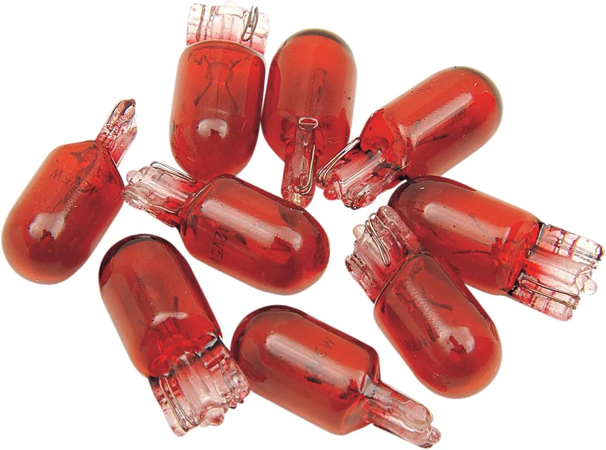 DRAG SPECIALTIES Marker Light Wedge Glödlampa Röd 12V 5W 10-pack - PE20600122 bild 1 PMIMAGE:F87ED84ECA3CF9092BAF
