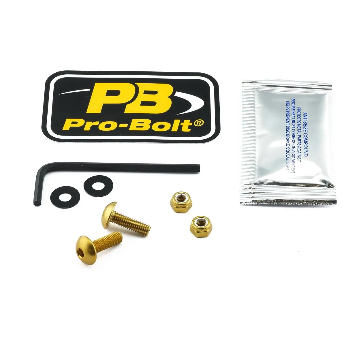 PRO BOLT Aluminium Skruvkit för Skärm Guld - PE23210756 bild 1 PMIMAGE:95B9CDD8463E101539B1