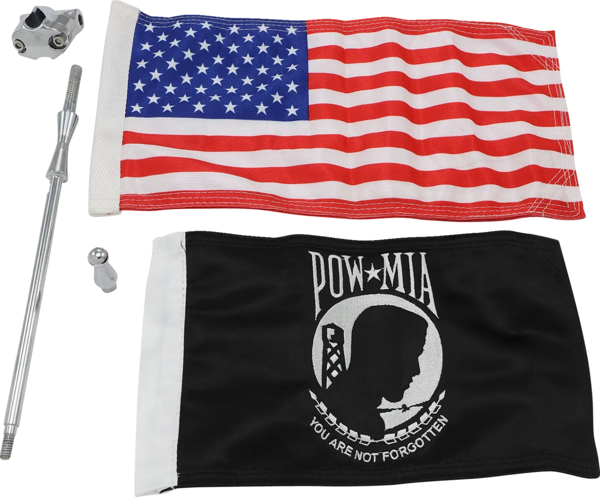 KURYAKYN Vertikal Flagghållare med USA- och POW/MIA-flagga - PE05210947 bild 1 PMIMAGE:37E7DDBBCA786E2A7B28