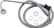 Drag Specialties Stainless Steel Brake Line Kit Bromsslangar rostfritt stål – 78 cm (30-3/4") / Clear-Coated/Silver / Fram - PE17415776 bild 2 PMIMAGE:D295243DB1D3262577E1