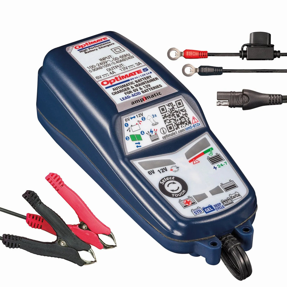 TECMATE OptiMate 5 6V/12V Batteriladdare - PE38070579 bild 3 PMIMAGE:8F29052DD35C0193714E