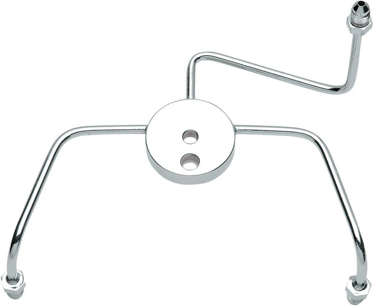 Drag Specialties Chrome Steel Front Brake Tee with Fittings for Dual-Disc Applications Tillbehör bromsledningar - PE17420048 bild 2 PMIMAGE:4911E597D1FA03BF90E8