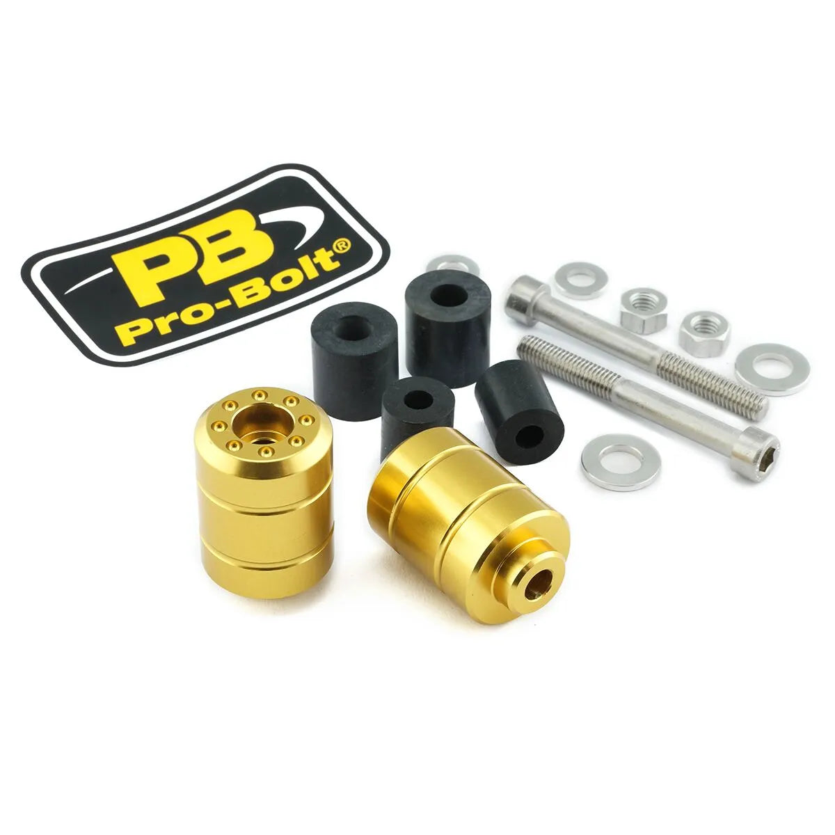 PRO BOLT Aluminium Bar Ends, Gul - PE06340535 bild 1 PMIMAGE:24E84B94D3F6BA8D2AD5