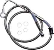 Drag Specialties Stainless Steel Brake Line Kit Bromsslangar rostfritt stål – 91 cm (35-3/4") / Clear-Coated/Silver / Fram - PE17415754 bild 2 PMIMAGE:1E043A976FB519B6080B