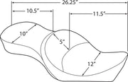 Drag Specialties Seats 2-Up Double Bucket Vinyl Seat Sadlar Harley Sportster - PE08040604 bild 2 PMIMAGE:78379A03BF7992F846FE