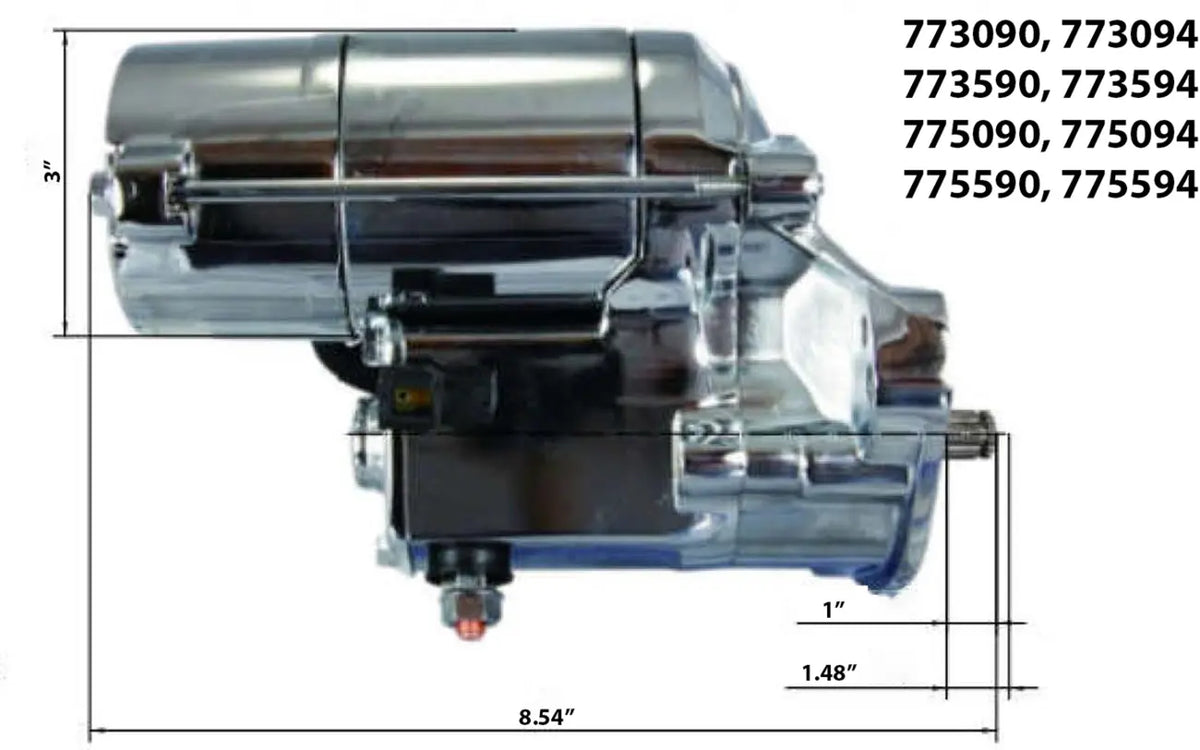 Terry Components Slugger 1.8kW High-Torque Starter Motor Startmotorer - PE21100567 bild 2 PMIMAGE:5F885630DDD65AB0F5FF