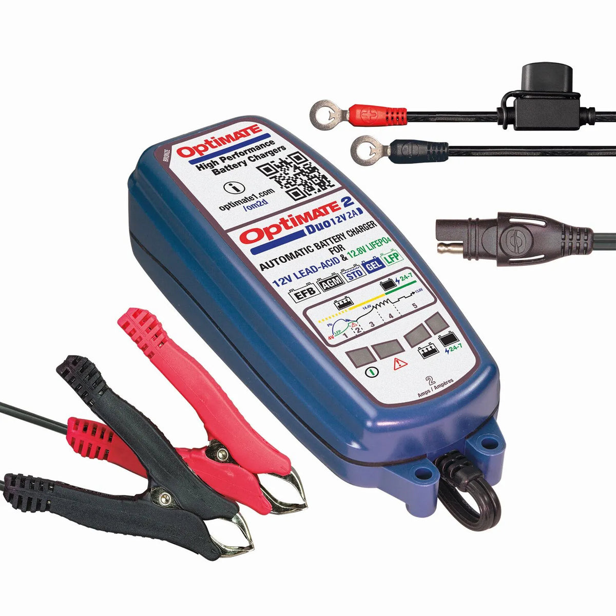 TECMATE OptiMate 2 DUO Batteriladdare - PE38070563 bild 4 PMIMAGE:D2D98D6E9BADD8B6E934