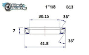 BLACK BEARING HB 30.15X41.8X7MM 36°/36° Styrningslager - PE04100386 bild 1 PMIMAGE:283000C3F7A3BCD4C504