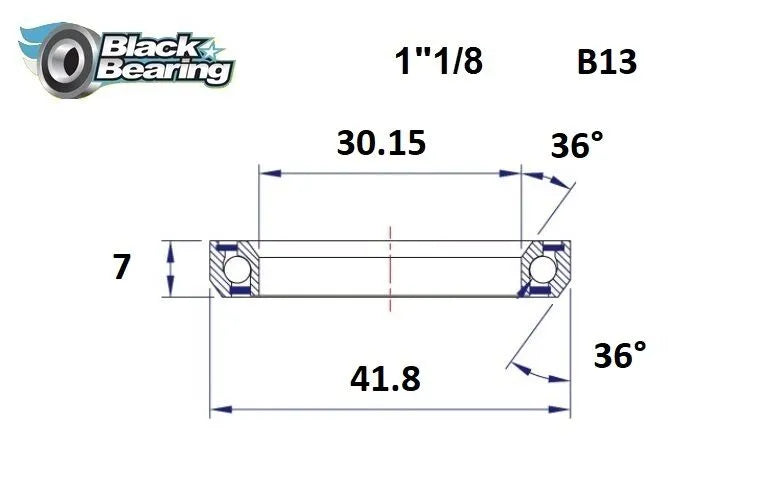 BLACK BEARING HB 30.15X41.8X7MM 36°/36° Styrningslager - PE04100386 bild 1 PMIMAGE:283000C3F7A3BCD4C504