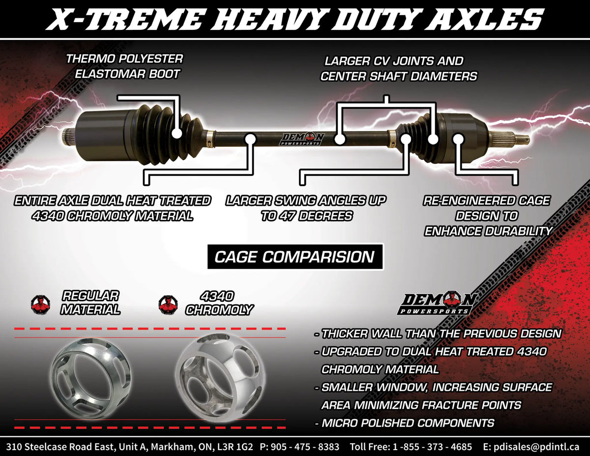 DEMON Heavy-Duty X-Treme Axle för RZR/Scrambler/Sportsman - PE02141775 bild 7 PMIMAGE:E83658F69FC8680491BB
