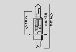 FLOSSER Halogenstrålkärlampa H1 12V 55W P14,5S - PE20600364 bild 3 PMIMAGE:F57336D63F06704513FF