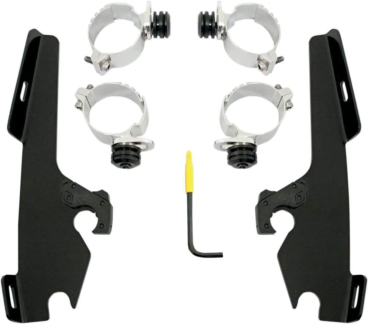 Memphis Shades Hd Fats/Slim Windshield Trigger-Lock Complete Mount Kit Fästdelar & kit för vindrutor - PE23200084 bild 1 PMIMAGE:2C1B82B6AC17F07FD2BC