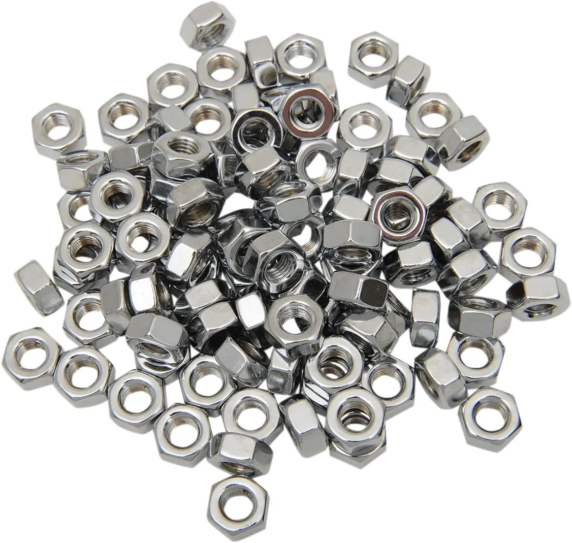 DRAG SPECIALTIES 1/4"-28 Kromade Sexkantsmuttrar 100-pack - PEDS190658 bild 2 PMIMAGE:FB066C8EA251E6253831