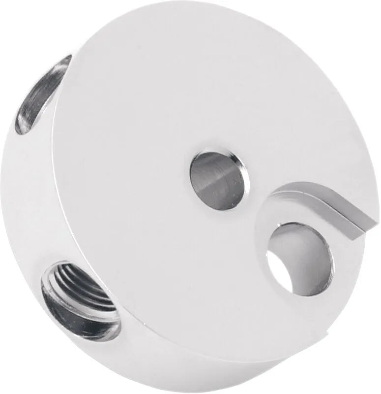 Drag Specialties Chrome Steel Front Brake Tee with Fittings for Dual-Disc Applications Tillbehör bromsledningar - PEDS098291 bild 1 PMIMAGE:EE9048F48B6CE5FE1FA5