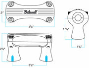 Biltwell 2" Thunder Handlebar Risers Styrhöjare & Risers - PE06020569 bild 4 PMIMAGE:23A4D708401BDD5CB576
